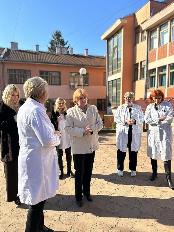 Minister Dr. Grujičić at the Health Center in Kuršumlija