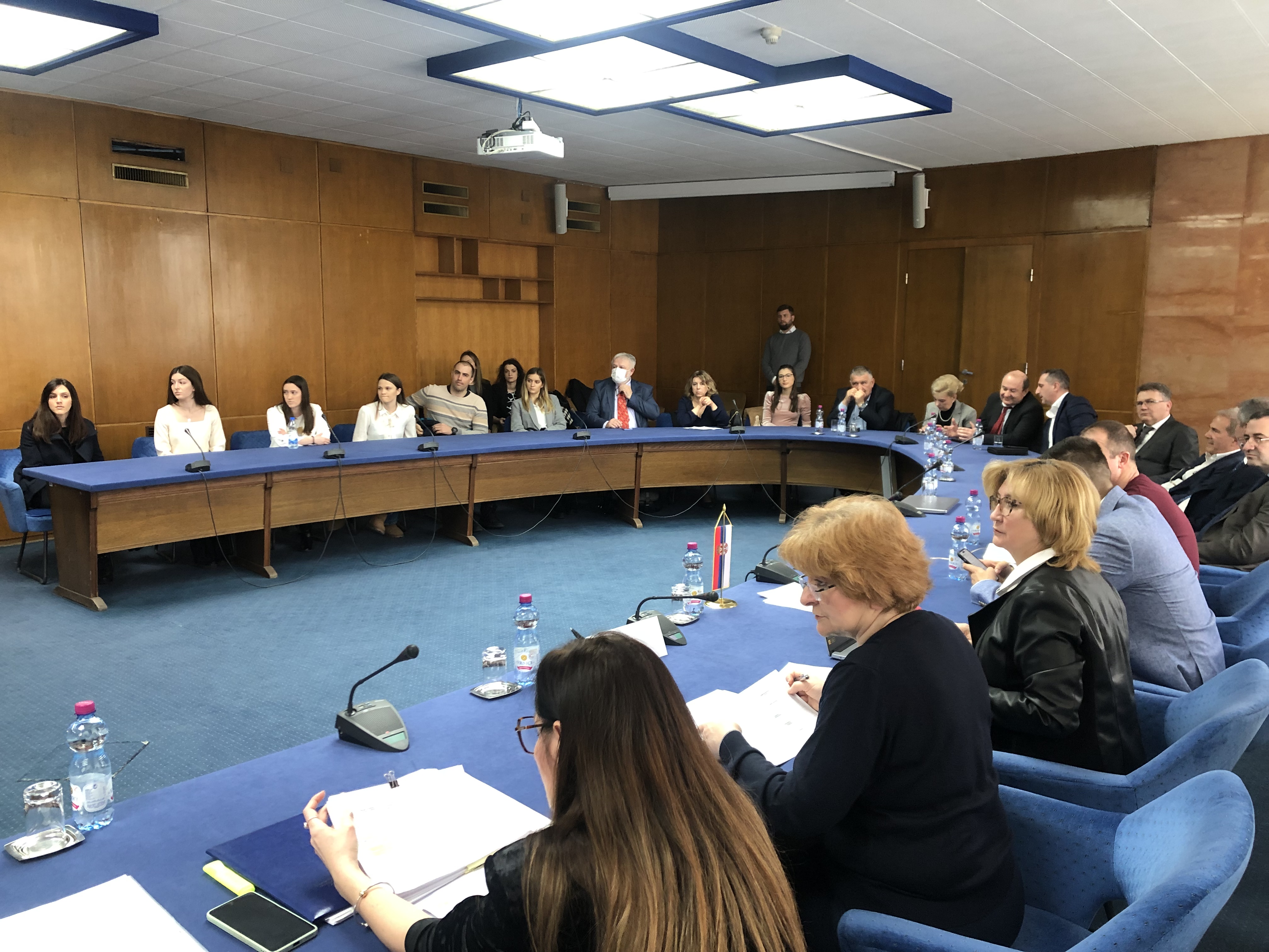 Minister Grujičić's meeting with graduates at the Palace of Serbia