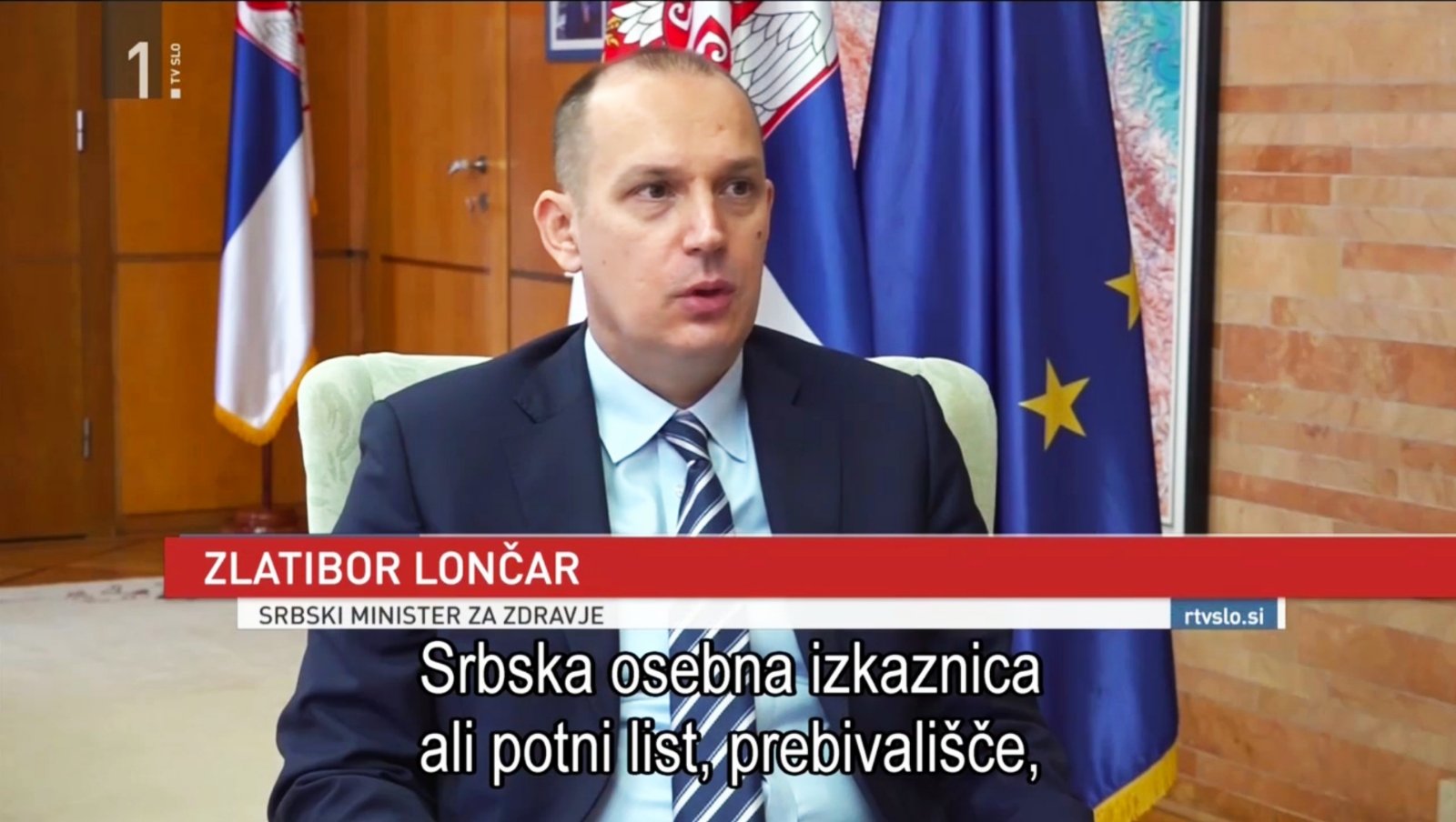 Министар Лончар за РТВ Словенија: “ Партнерство И заједничка борба свих држава Европе против корона вируса је најбоље решење”
